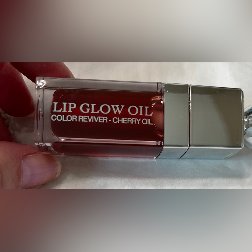 Dior Addict Lip Glow Oil Lip Reviver - Cherry Oil Bronzed Glow Full Size New - Picture 4 of 7